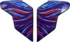ICON Airflite Helmet Side Plates Betta Blue One Size - Replacement side plates for ICON Airflite helmets