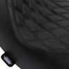 Drag Specialties Solo Seat Double Diamond Black For Harley Low Rider - Solo seat, double diamond, For Harley Low Rider models