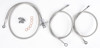 Front Brakeline Kit +2" Silver - For 06-09 Suzuki LTR450 QuadRacer Front Brakeline Kit +2" Silver - For 06-09 Suzuki LTR450 QuadRacer