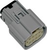 Molex 8-Position Female Connector Gray Namz