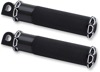 Beveled Fusion Footpegs Black by Arlen Ness