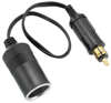 12-Volt/15-Amp Male DIN Plug (EURO Style) to Female Cigarette Adaptor