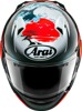 Arai Quantum-X Wave Helmet 2XL Red Gloss - Full face helmet with Wave graphic