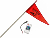 White 5FT LED Flag