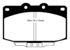 Bluestuff Front Brake Pads Fits 86-89 Mazda RX7 2.4 (1.3 Rotary) Vent Rear Rotor