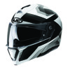 i90 Lark Full Face Helmet Black/White Medium