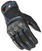 Joe Rocket Super Moto Gloves Black/Blue XL Men's - Men's XL black/blue goatskin riding gloves