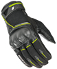 Joe Rocket Super Moto Gloves Mens LG Black Hi-Viz - Mens LG Black Hi-Viz riding gloves