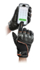 Joe Rocket Super Moto Gloves Mens Small Black/Orange - Goatskin gloves, touchscreen, Small, Black/Orange