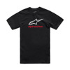 Alpinestars Always 2.0 CSF Tee Large Black/White/Red - Short sleeve tee, size Large, Black/White/Red