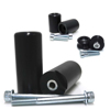 Standard Frame Sliders Black No Cut - For 13-19 Kawasaki ZX6R