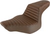 Step-Up Tuck and Roll 2-Up Seat Brown - For 13-17 Harley FXSB Step-Up Tuck and Roll 2-Up Seat Brown - For 13-17 Harley FXSB