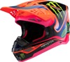 Alpinestars Supertech M10 Deegan MIPS Helmet 2XL Orange Fluo - MIPS motocross helmet in 2XL Orange Fluo/Purple/Pink