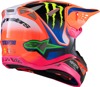 Alpinestars Supertech M10 Deegan MIPS Helmet 2XL Orange Fluo - MIPS motocross helmet in 2XL Orange Fluo/Purple/Pink