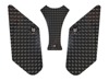 Eazi-Grip Universal Large Oval Tank Grips Black - Large oval black tank grips for all bikes