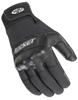 Joe Rocket Prime Glove Black/Black Men's Small - Softshell and leather motorcycle glove, size small