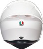 AGV K1 S Solid Full Face Helmet Gloss White Medium - Full face helmet, gloss white, size M, unisex