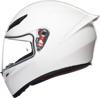 AGV K1 S Solid Full Face Helmet Gloss White Medium - Full face helmet, gloss white, size M, unisex