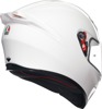 AGV K1 S Solid Full Face Helmet Gloss White Medium - Full face helmet, gloss white, size M, unisex