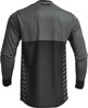 Thor Differ Slice Jersey Charcoal Black Men's 2XL - Performance race jersey, 2XL, Charcoal/Black