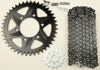 V3 Chain & Sprocket Kit Black RX Chain 520 15/43 Hardcoat Aluminum - For 07-19 Kawasaki ZX6R V3 Chain & Sprocket Kit Black RX Chain 520 15/43 Hardcoat Aluminum - For 07-19 Kawasaki ZX6R