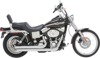 Big Shots Staggered Chrome Full Exhaust - For 91-05 Harley Dyna Big Shots Staggered Chrome Full Exhaust - For 91-05 Harley Dyna