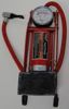 Helix Pro-Tech Foot Pump with Gauge - Compact foot pump with gauge, folds flat for storage