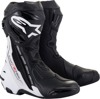 Alpinestars Supertech R Vented Boots Black/White Size 6.5 Adult - Premium vented racing boots in Black/White, Size 6.5