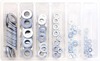 Bolt 120pc Flat Washer Assortment Kit Silver Bolt 120pc Flat Washer Assortment Kit Silver