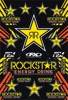 Factory Effex Rockstar Energy Sticker Sheets Yellow