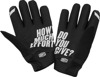 100% Men's Brisker Cold-Weather Gloves - Black, Size S
