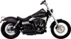 Vance & Hines Shortshots Staggered Black Exhaust Fits HD Dyna 12-17