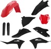 Acerbis Red/Black Full Plastic Kit for Gas Gas