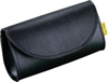 Willie & Max Handlebar or Windshield Pouch Black Synthetic Leather - Universal handlebar or windshield pouch, black