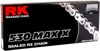 RK 530 MAX X Red Drive Chain 120 Links RX-Ring - Premium 530 RX-Ring chain, 120 links, red