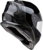 Z1R Youth Warrant Kuda Helmet Gloss Black - M - Full-face youth helmet in gloss black