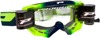 3200 Fluorescent Yellow / Blue Venom OTG Goggles - Clear Lens w/ Roll-Off System