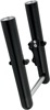Arlen Ness Hot Leg Fork Legs Black Smooth Dual Disc