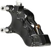 Arlen Ness Six-Piston Differential Bore Front Left Caliper Black ABS Harley - Front left caliper for Harley ABS models