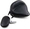 Wide Concho Studded Solo Seat Black w/Backrest - For 84-99 Harley Softail Wide Concho Studded Solo Seat Black w/Backrest - For 84-99 Harley Softail