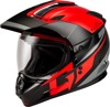 GMAX GM-11 Decima Helmet Black/Red/Grey Medium