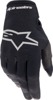 Black/Brushed Silver Radar Gloves - Large