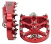 BMX Style Footpegs - Red