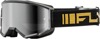Fly Racing Youth Zone Goggle Black/Gold Silver Mirror Smoke Lens - Youth offroad goggles Black/Gold Silver Mirror/Smoke Lens