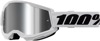 Strata 2 White Goggles - Silver Mirror Lens