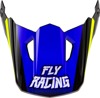 Fly Racing Youth Kinetic Scorched Helmet Visor Blue/Grey/Hi-Vis - Replacement visor for Youth Kinetic Scorched Helmet
