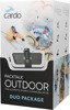 Cardo Packtalk Outdoor Duo White Communication System - Hands-free intercom system for outdoor use