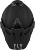 FLY Racing Trekker Solid Helmet Matte Black X-Large - ECE/DOT helmet with sunshade & clear shield