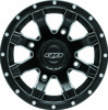 QuadBoss Grinder Wheel 14x7 4+3 4/156 with Center Cap Black QuadBoss Grinder Wheel 14x7 4+3 4/156 with Center Cap Black