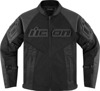 ICON Mesh AF Leather Jacket Men's Black Size S - Men's black sport leather jacket